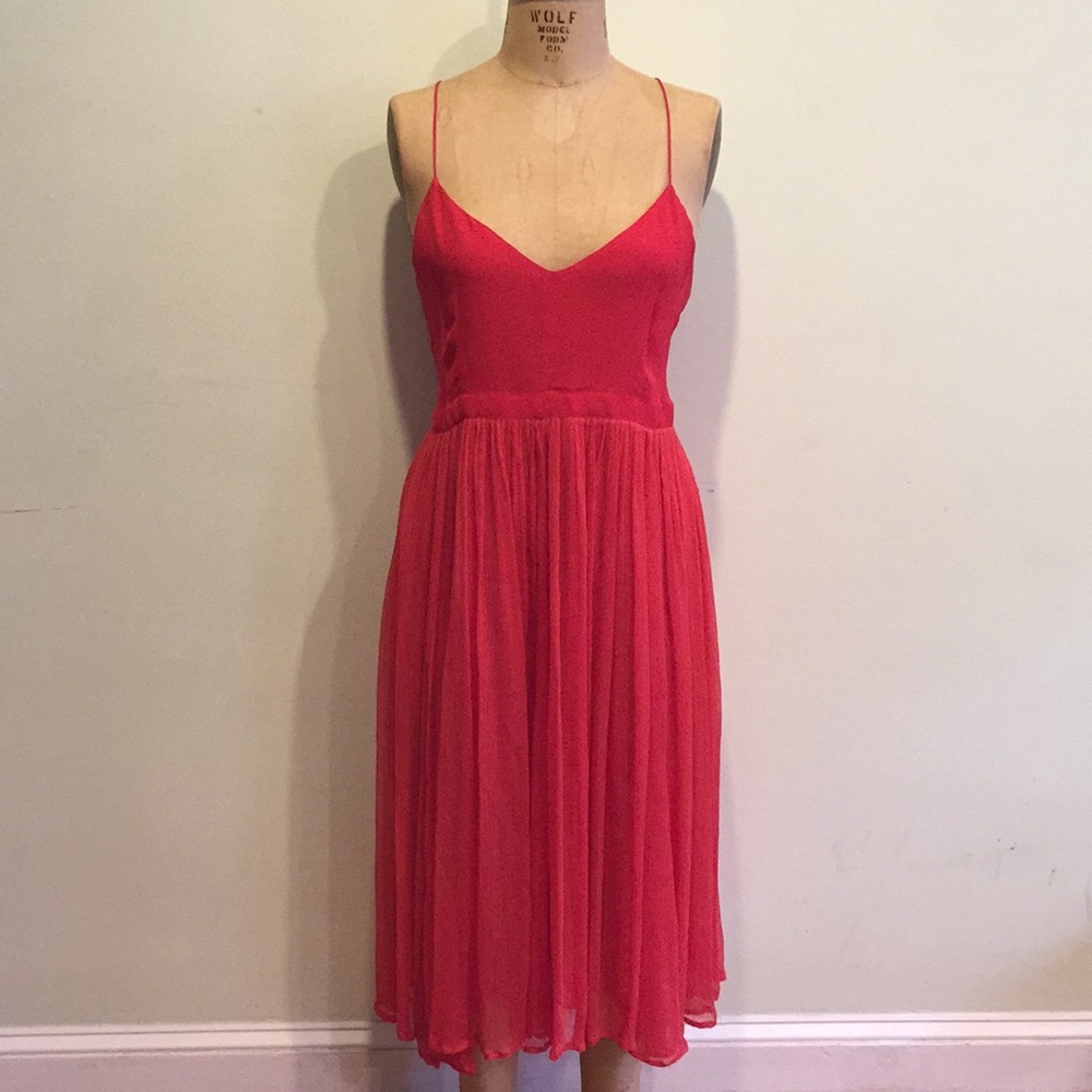 Anthropologie Chiffon Cocktail Dress
